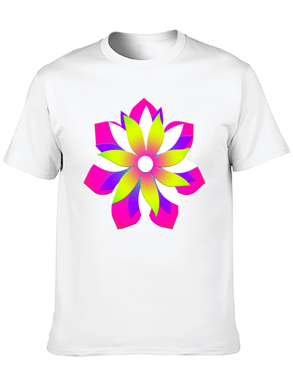 Vibrant Floral Graphic Tee - Bold Design
