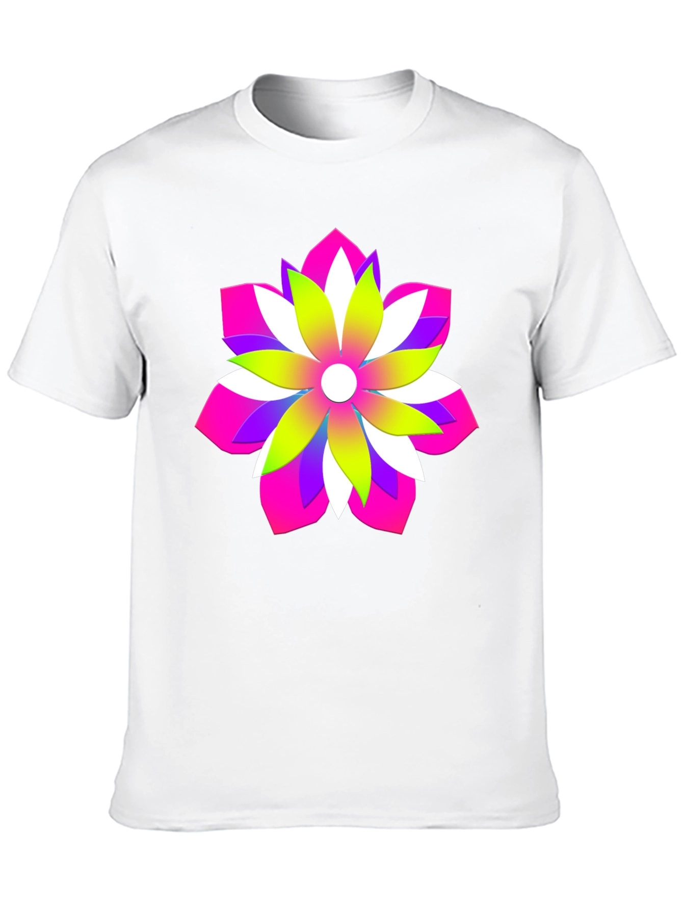 Vibrant Floral Graphic Tee - Bold Design