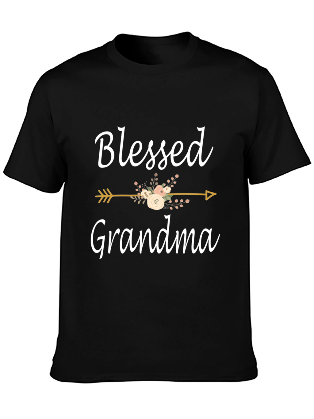 Blessed Grandma Floral Arrow Graphic Tee