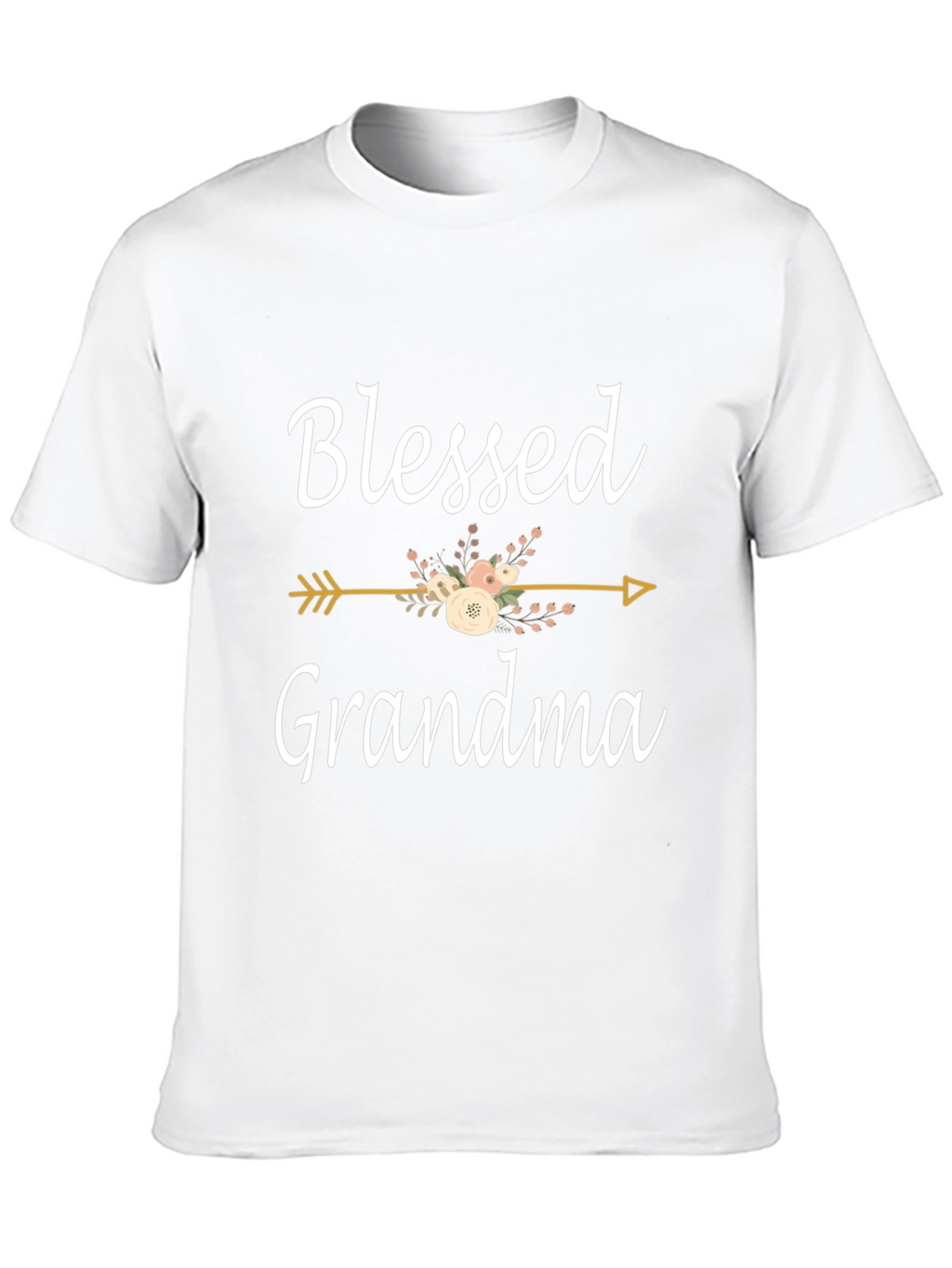 Blessed Grandma Floral Arrow Graphic Tee