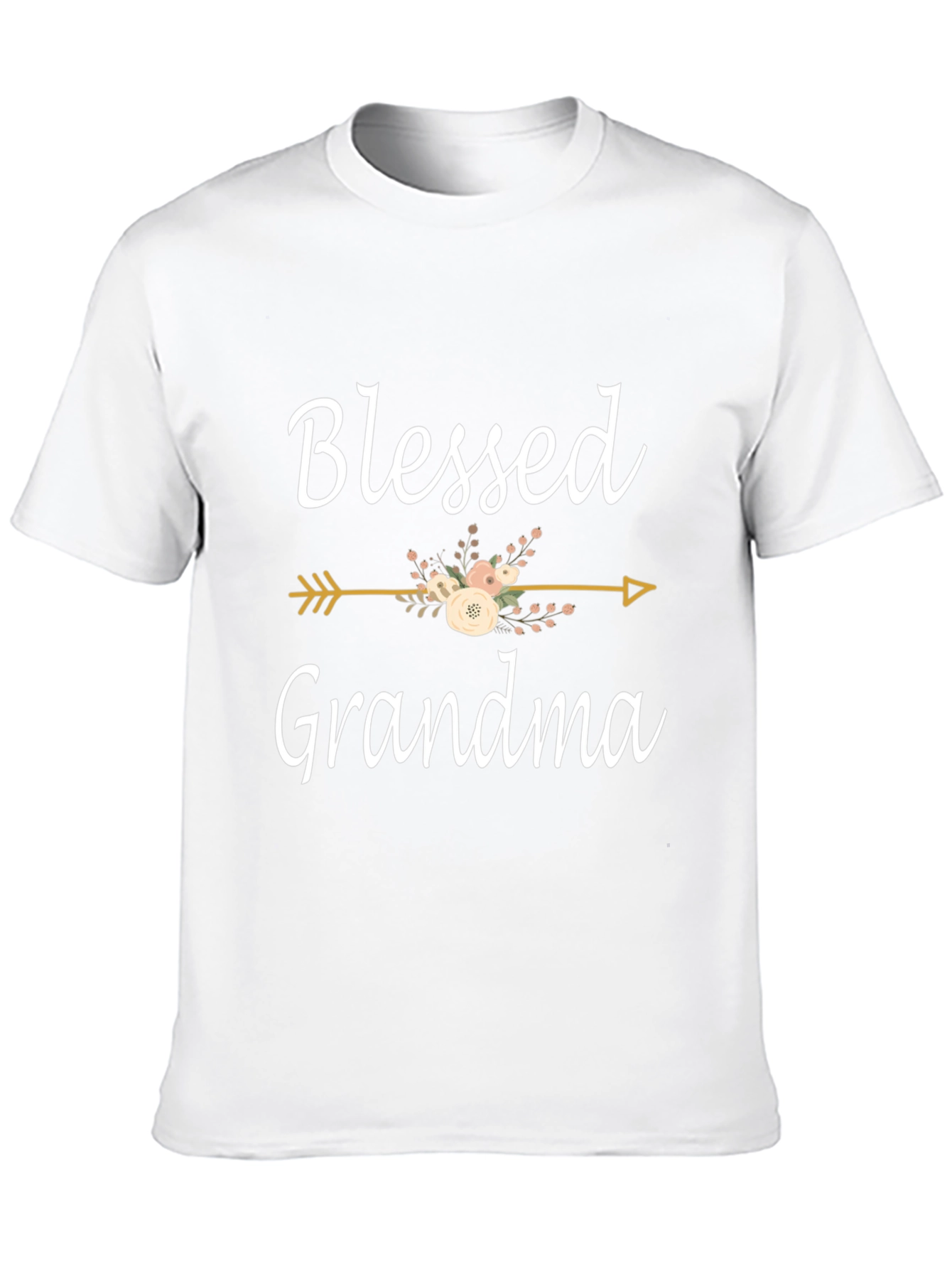Blessed Grandma Floral Arrow Graphic Tee