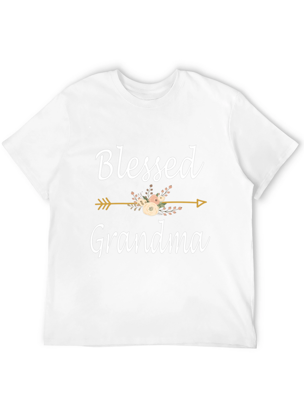 Blessed Grandma Floral Arrow Graphic Tee