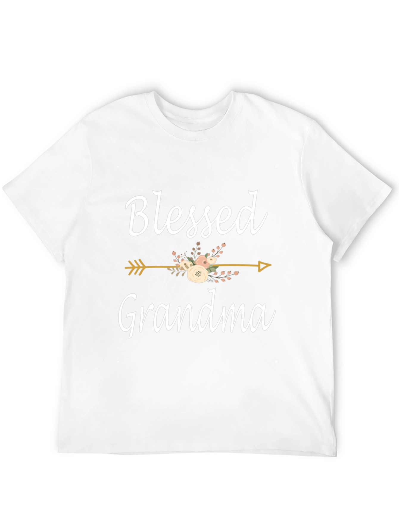 Blessed Grandma Floral Arrow Graphic Tee