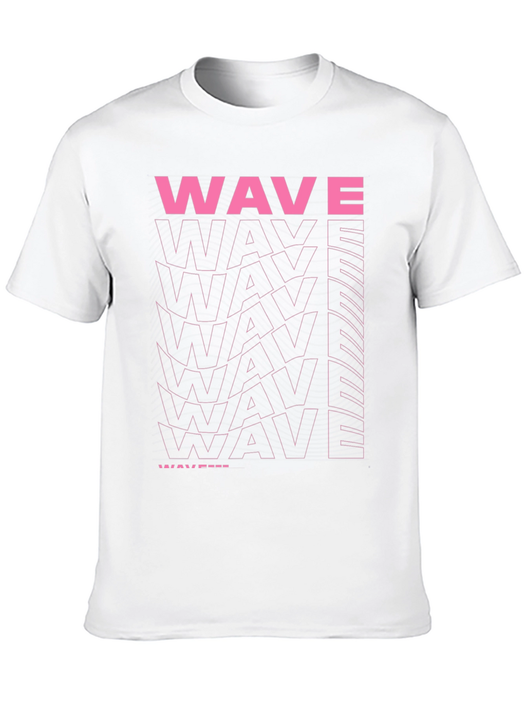 Retro Wave Graphic Print Black Tee