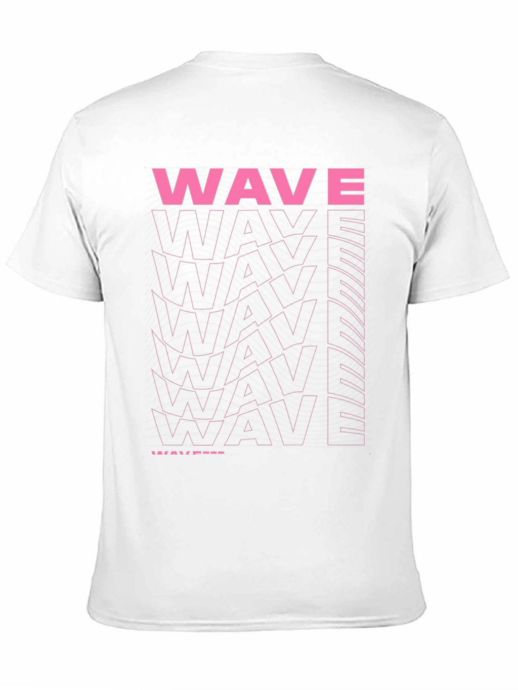 Retro Wave Graphic Print Black Tee