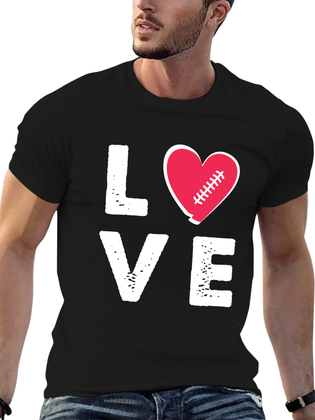 Love Football Graphic T-Shirt