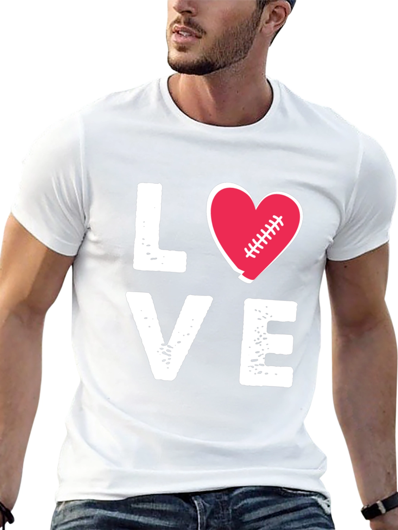Love Football Graphic T-Shirt