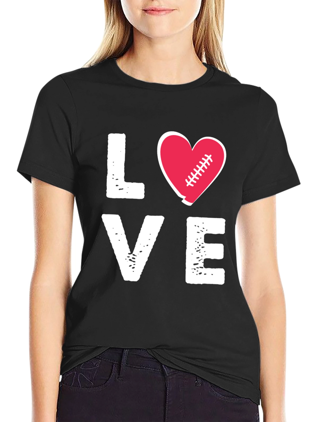 Love Football Graphic T-Shirt
