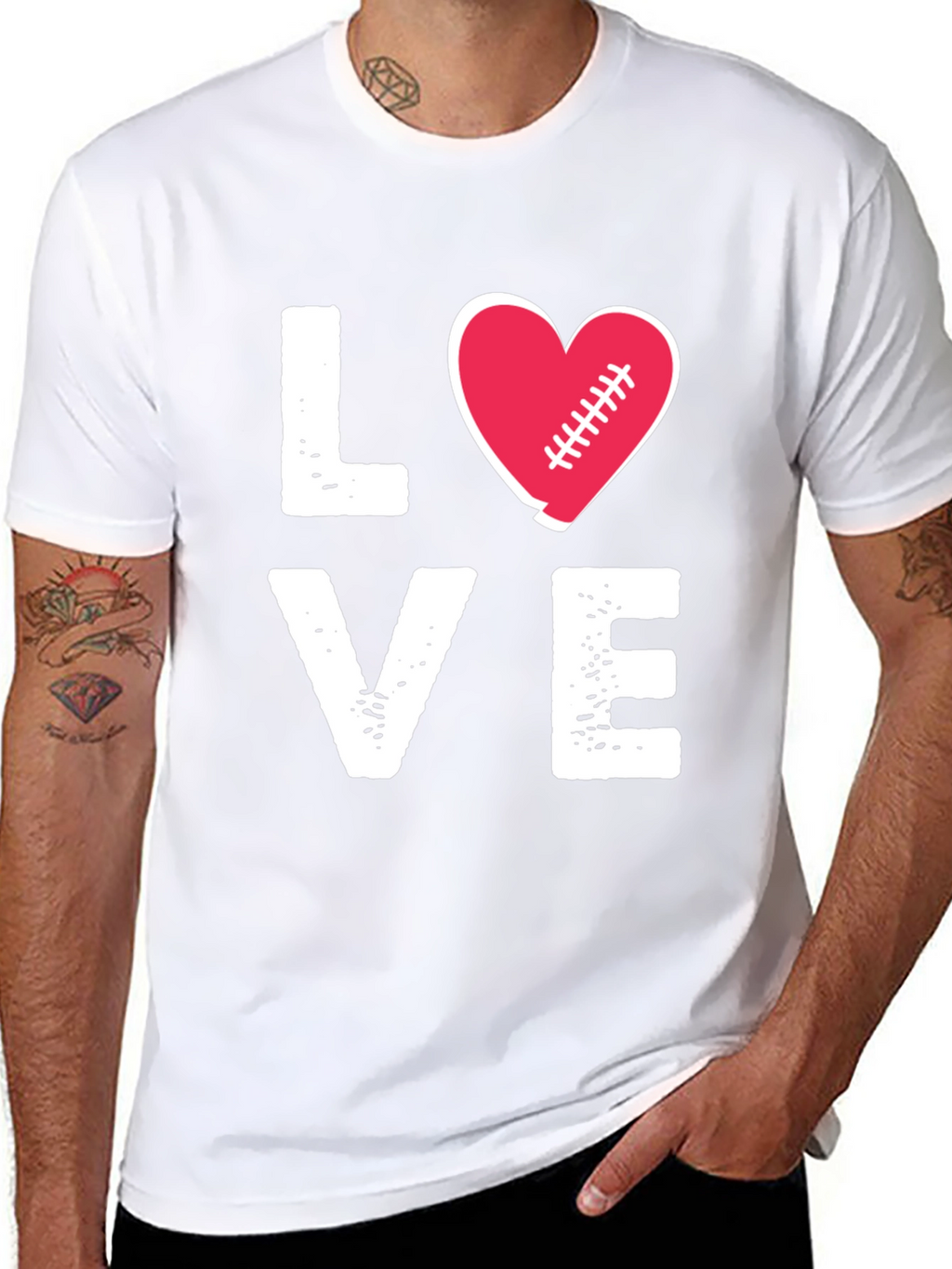 Love Football Graphic T-Shirt