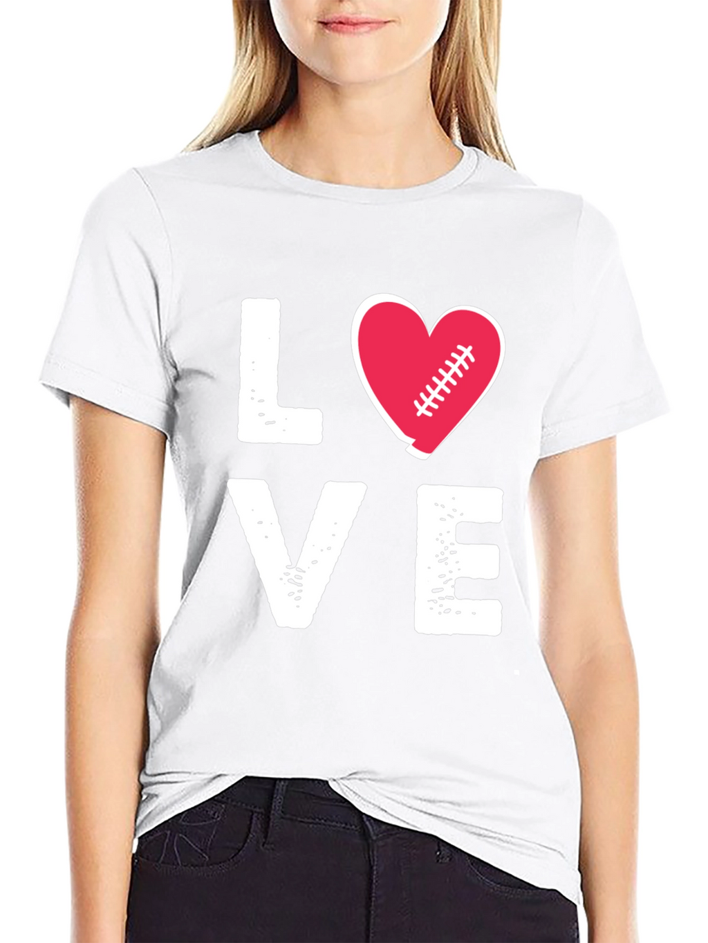 Love Football Graphic T-Shirt