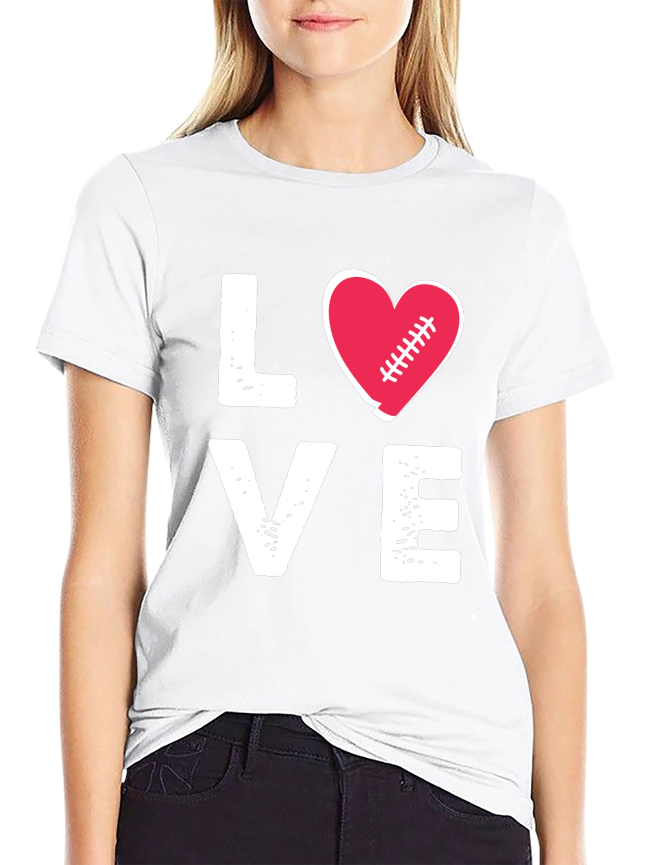 Love Football Graphic T-Shirt