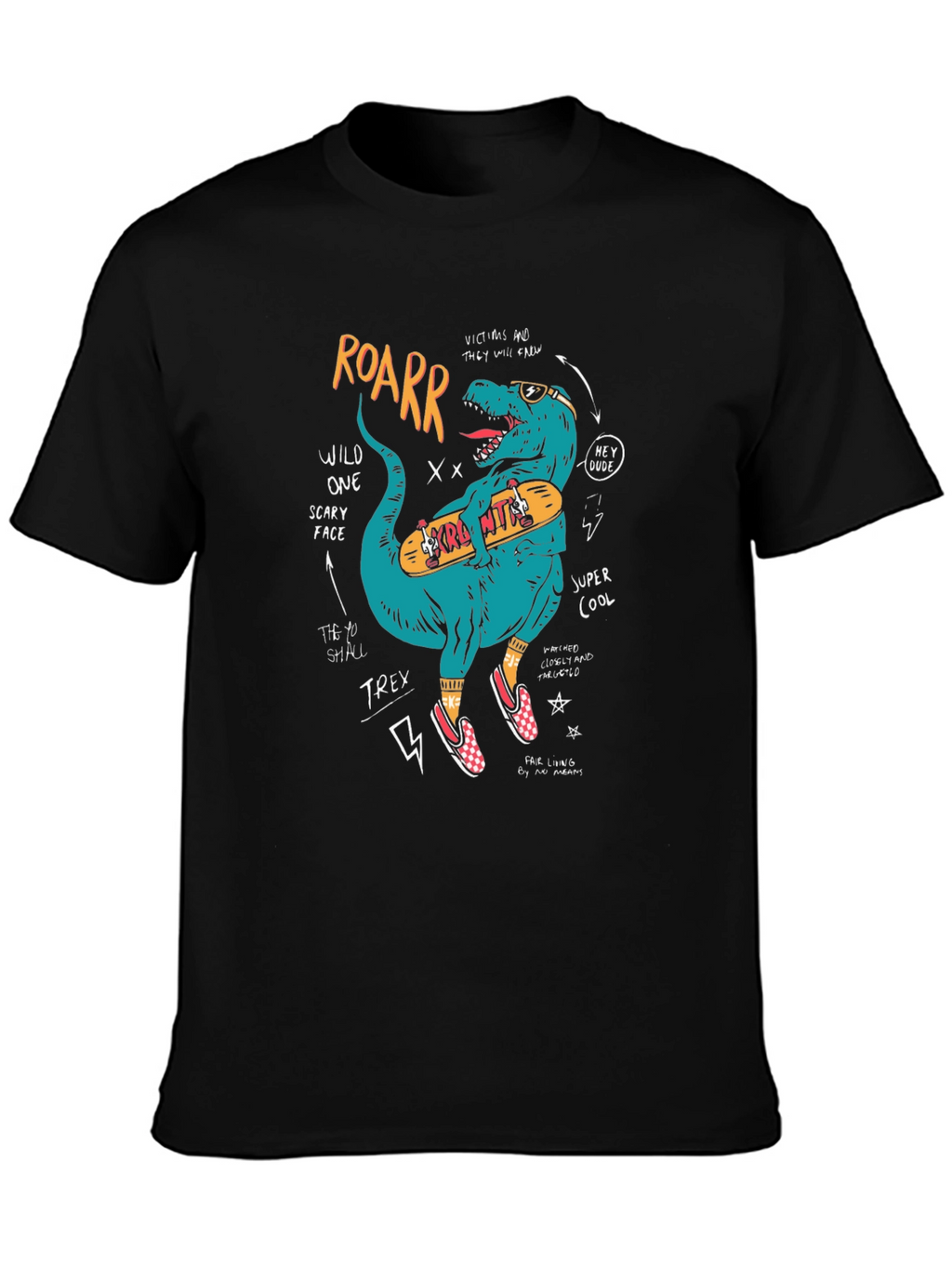 Skateboarding T-Rex Graphic Tee