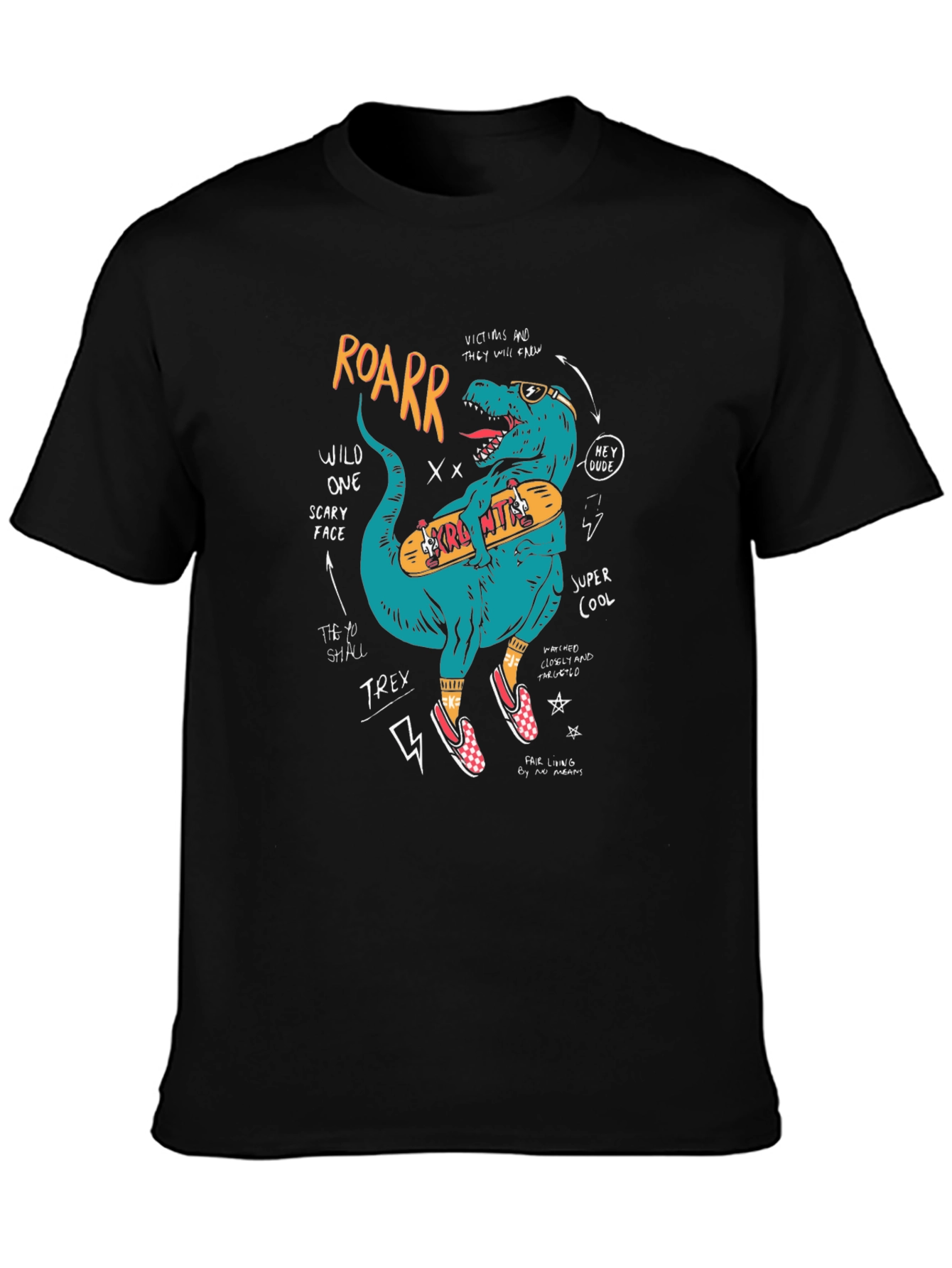 Skateboarding T-Rex Graphic Tee