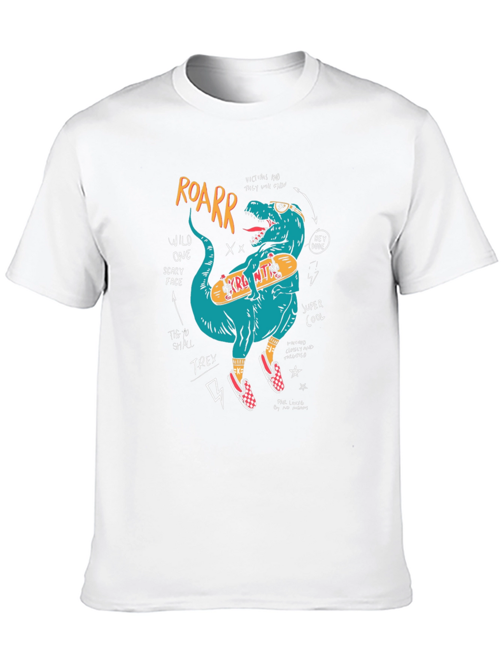 Skateboarding T-Rex Graphic Tee
