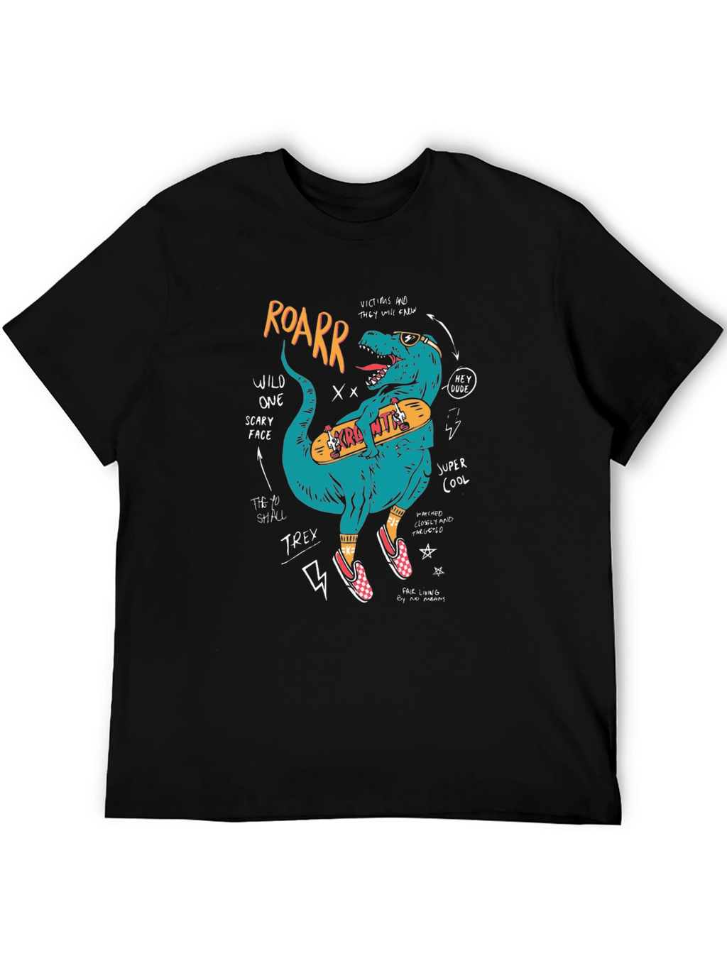 Skateboarding T-Rex Graphic Tee