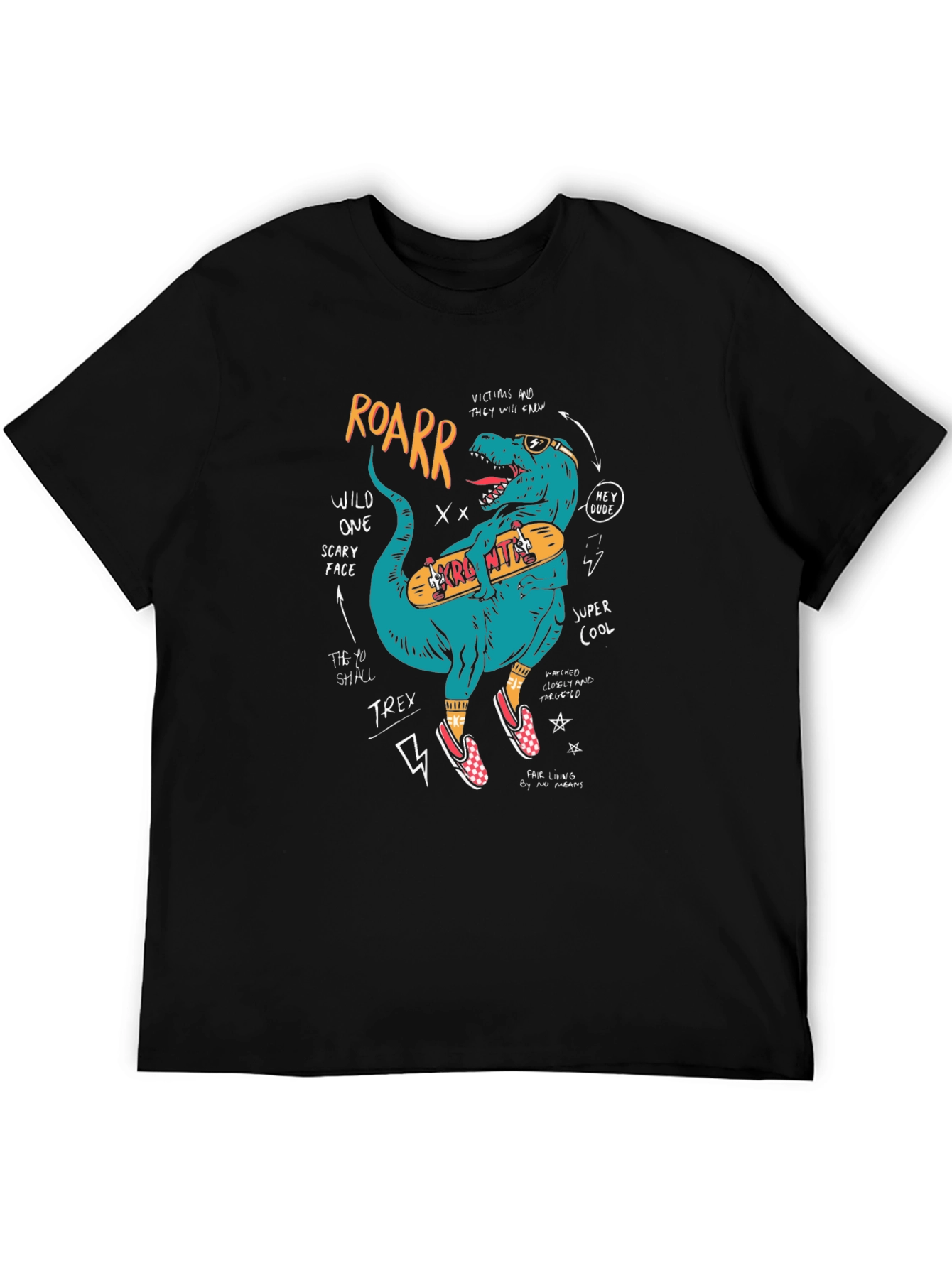 Skateboarding T-Rex Graphic Tee
