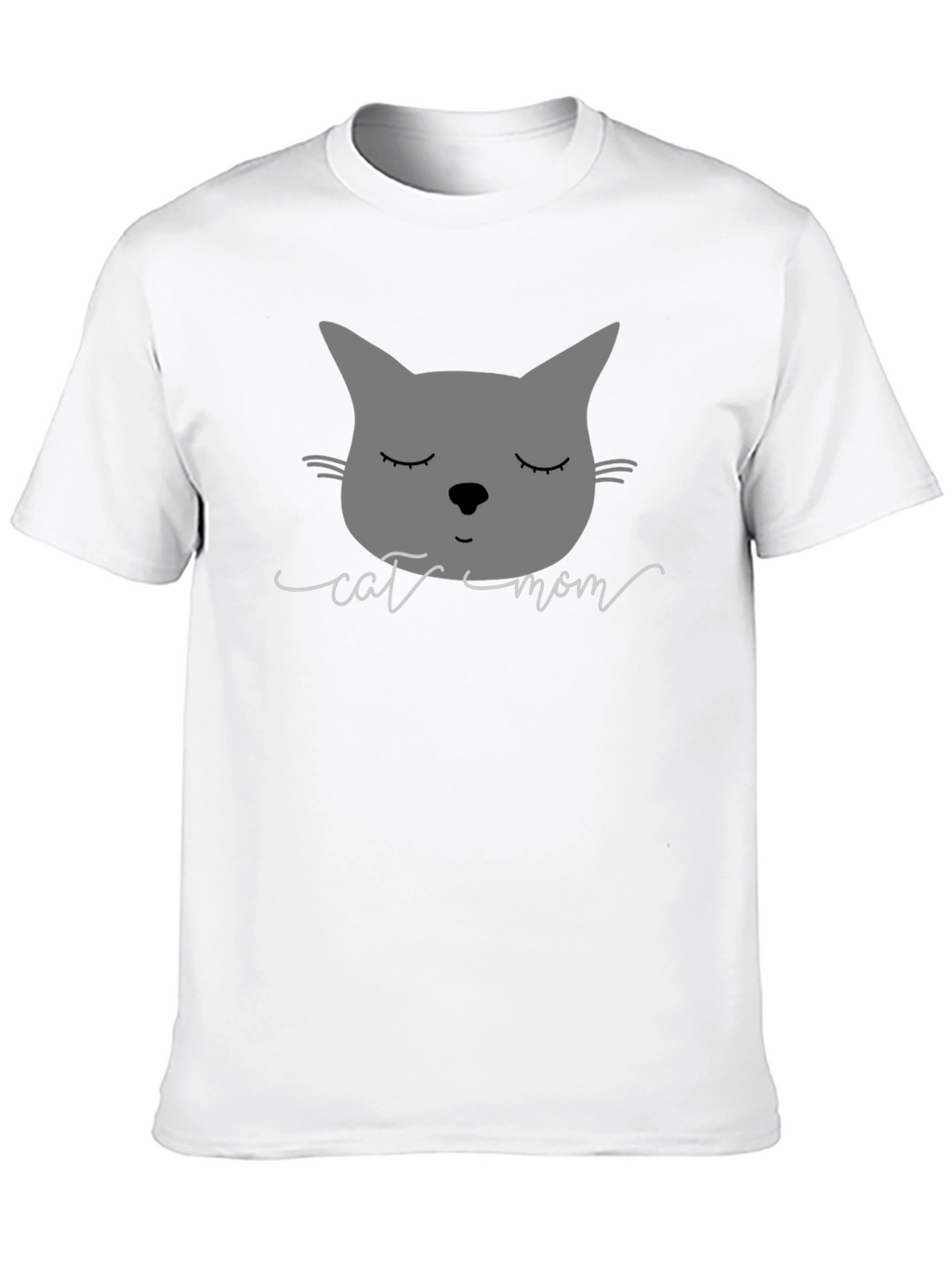 Cat Mom Graphic Tee - Soft Cotton Blend