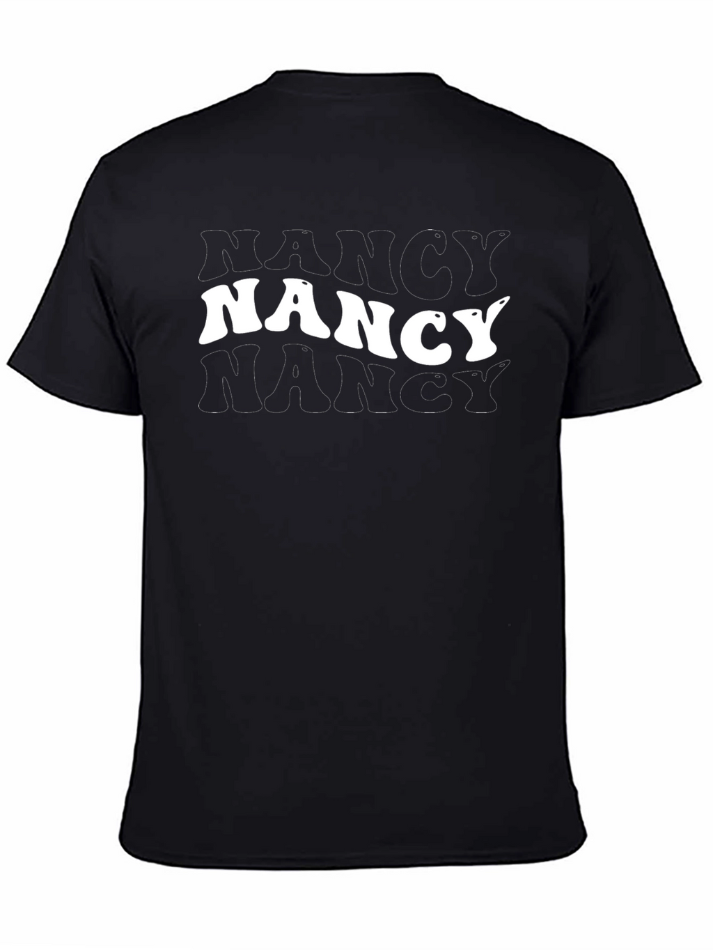 Retro Nancy T-Shirt - Black Cotton Blend