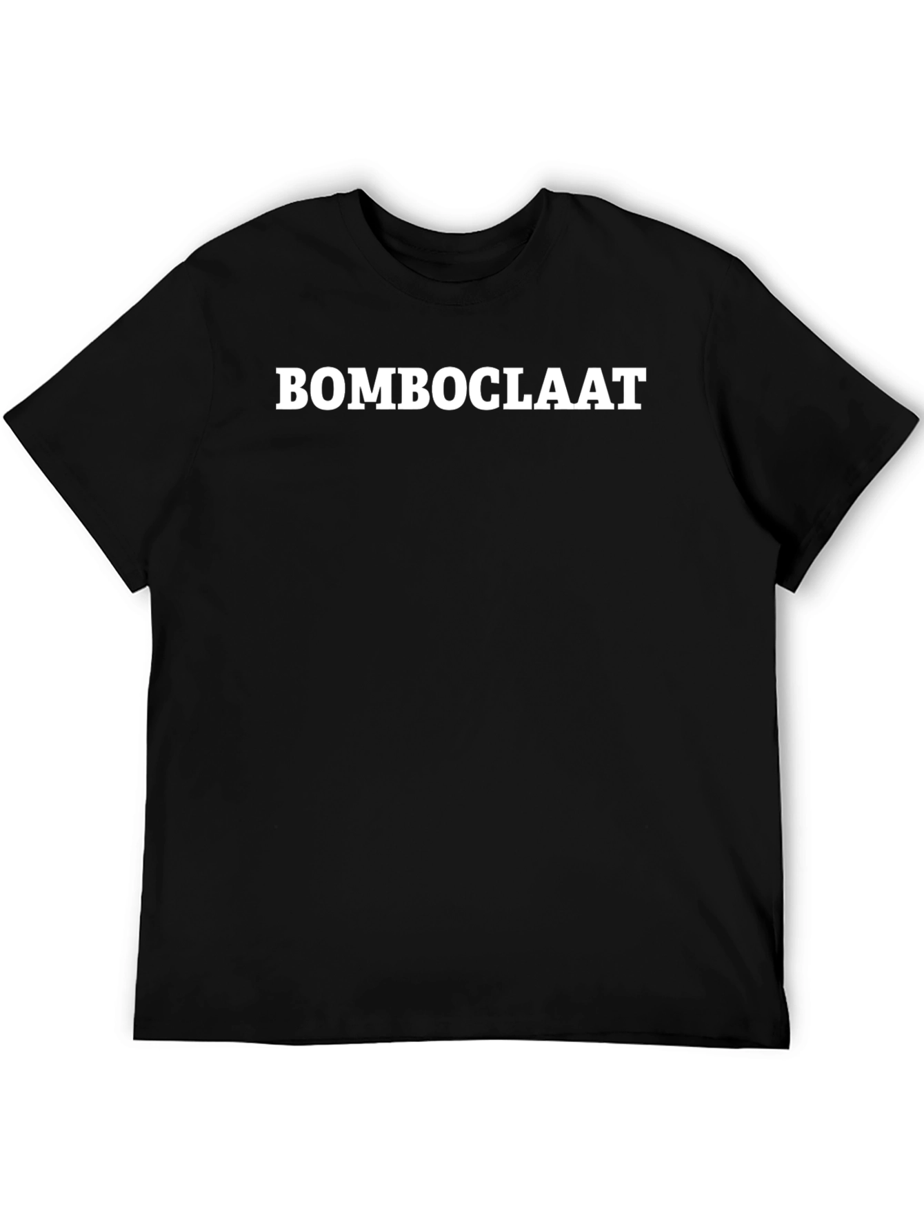 BOMBOCLAAT Bold Statement T-Shirt - Black