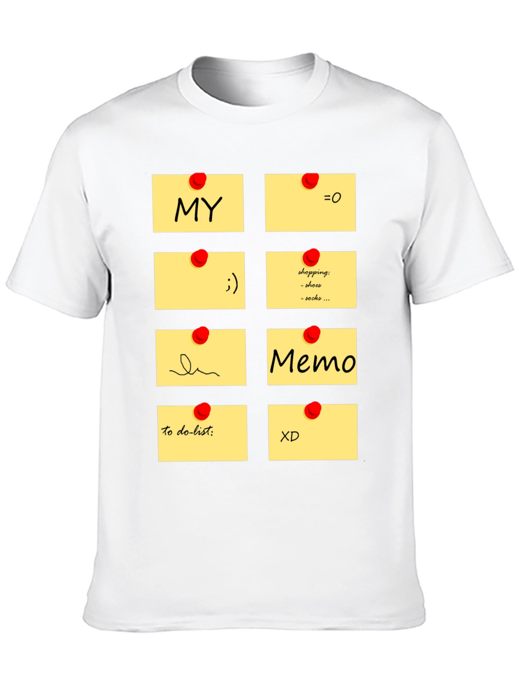 Memo Pad Graphic T-Shirt - Fun & Functional Style