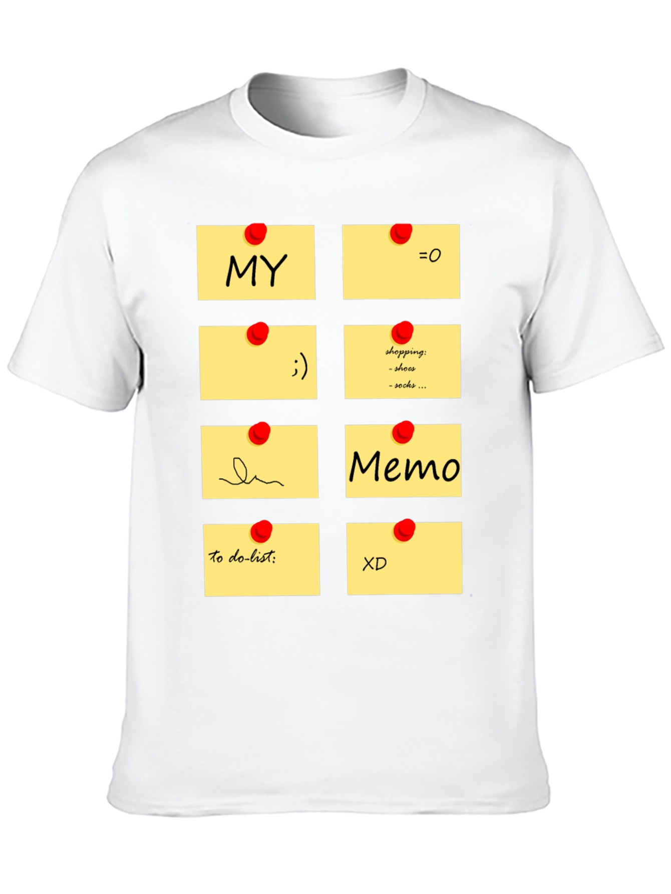 Memo Pad Graphic T-Shirt - Fun & Functional Style