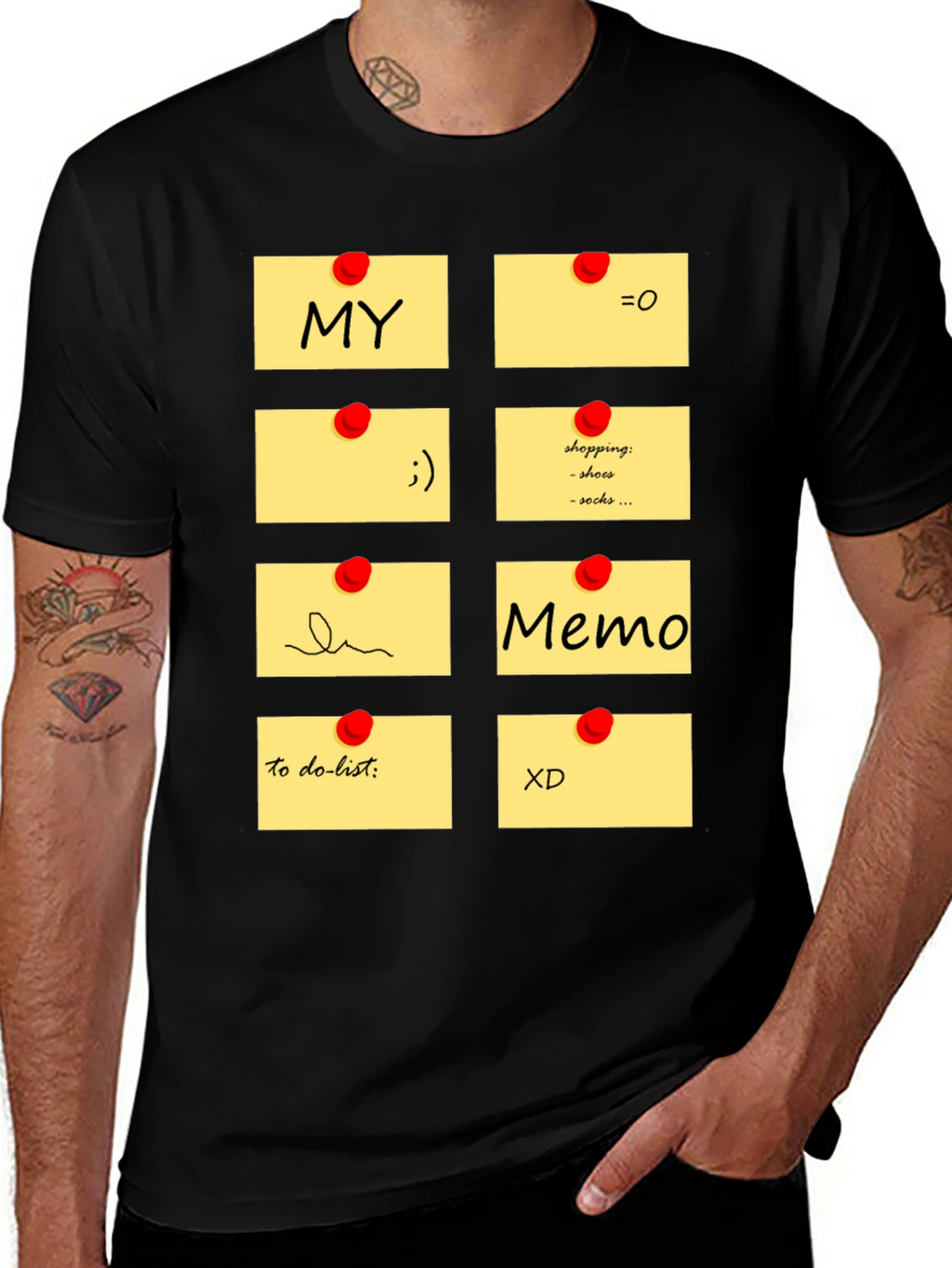 Memo Pad Graphic T-Shirt - Fun & Functional Style