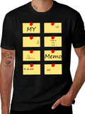 Memo Pad Graphic T-Shirt - Fun & Functional Style
