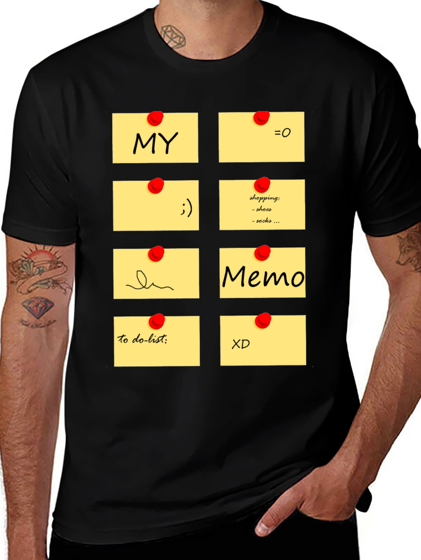 Memo Pad Graphic T-Shirt - Fun & Functional Style
