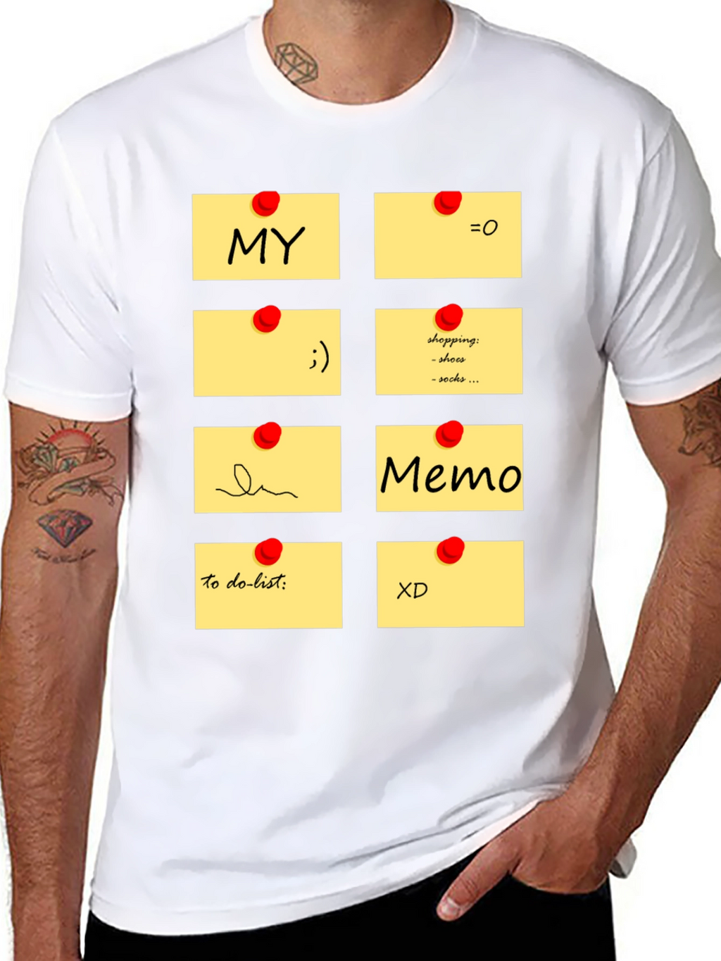 Memo Pad Graphic T-Shirt - Fun & Functional Style