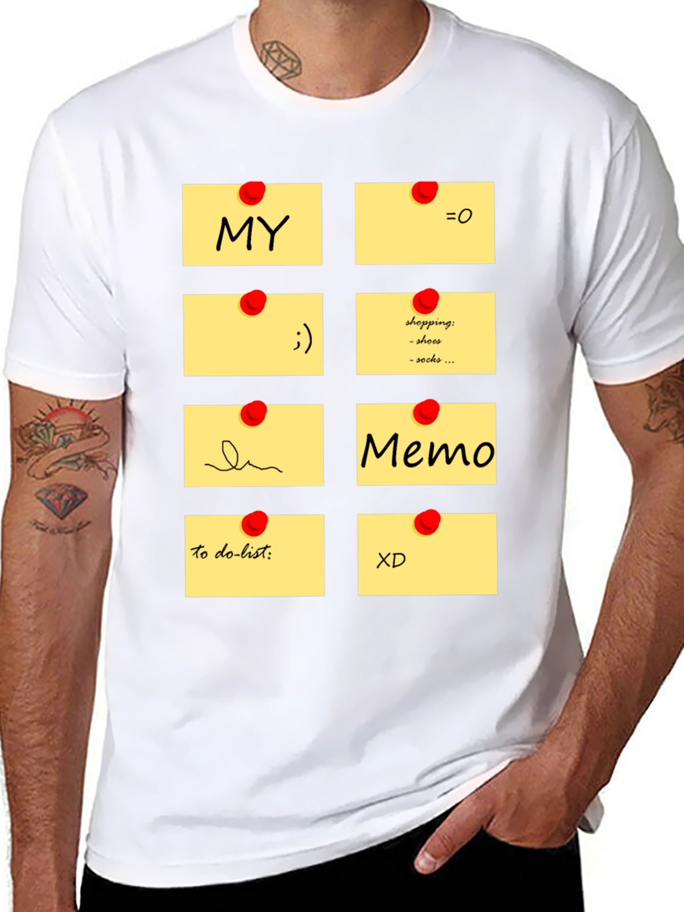 Memo Pad Graphic T-Shirt - Fun & Functional Style