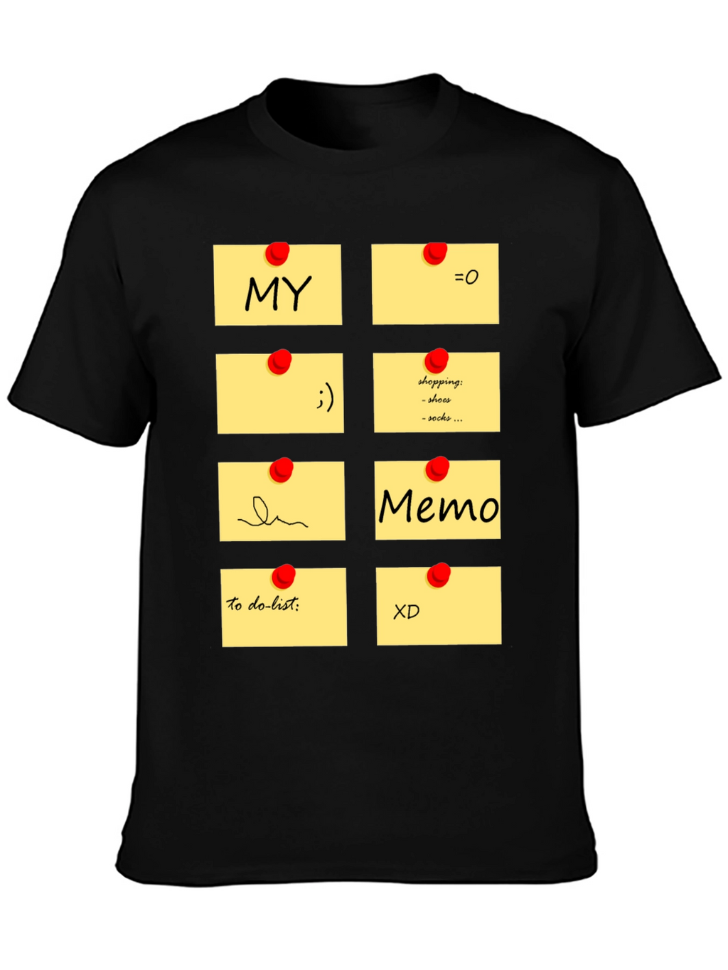Memo Pad Graphic T-Shirt - Fun & Functional Style