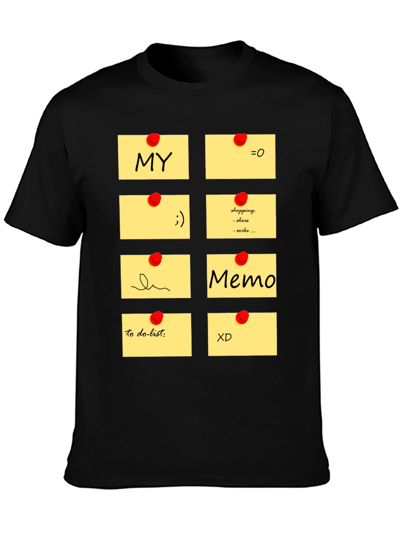 Memo Pad Graphic T-Shirt - Fun & Functional Style
