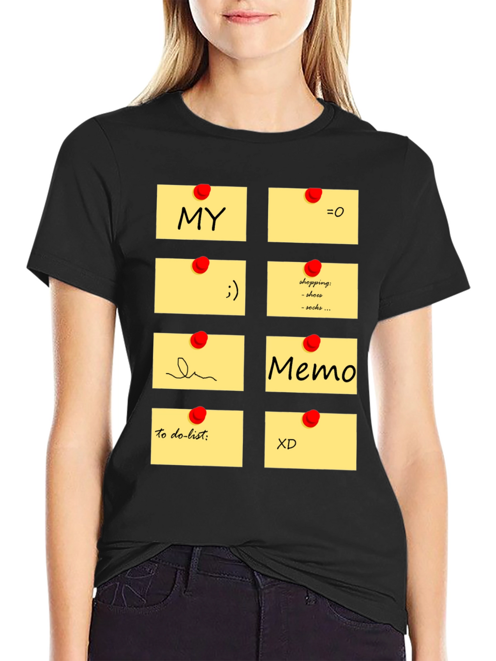 Memo Pad Graphic T-Shirt - Fun & Functional Style