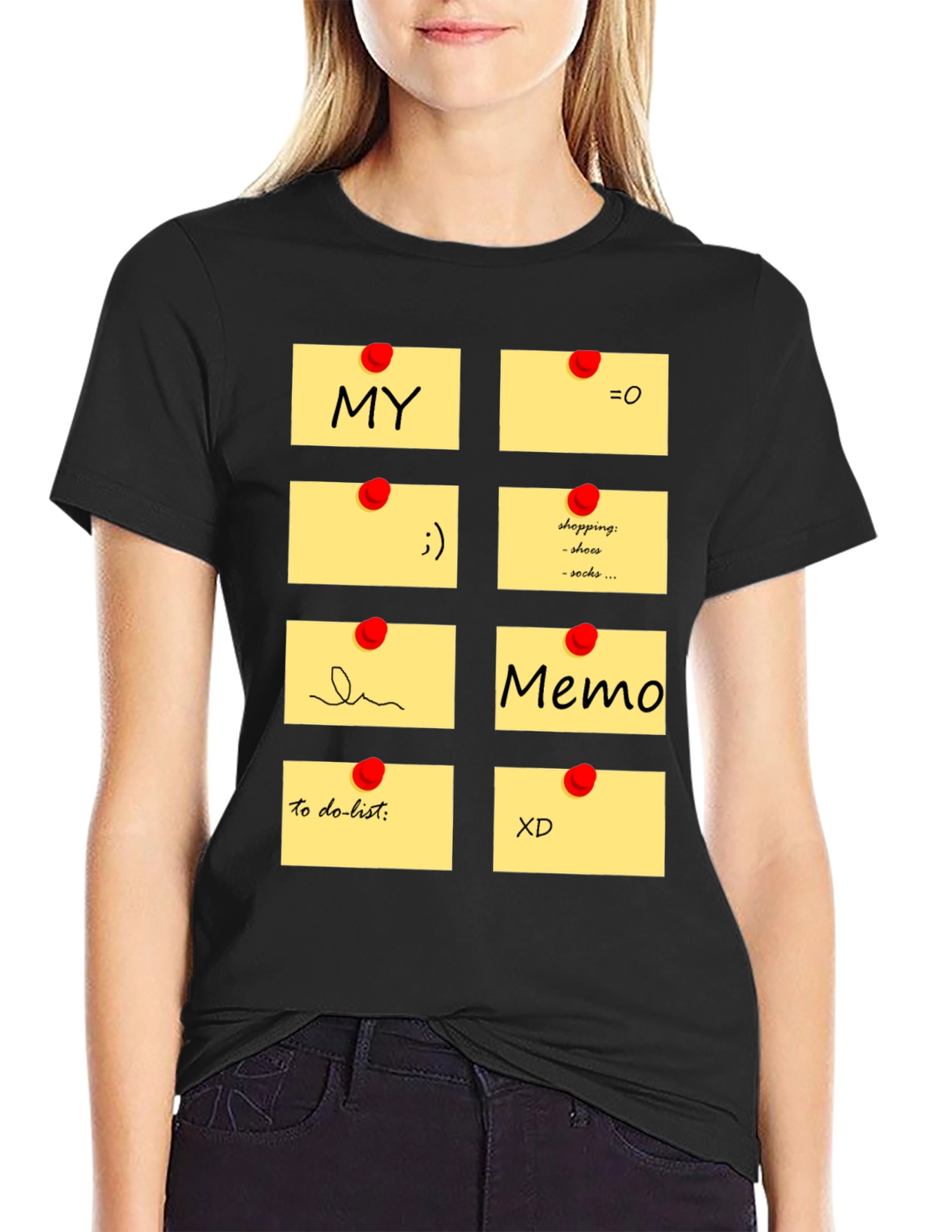 Memo Pad Graphic T-Shirt - Fun & Functional Style