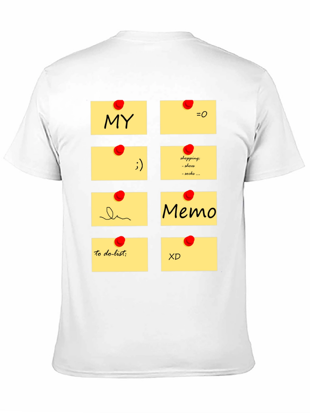 Memo Pad Graphic T-Shirt - Fun & Functional Style