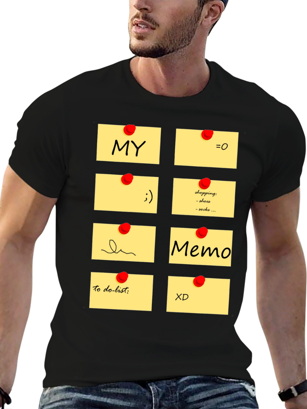 Memo Pad Graphic T-Shirt - Fun & Functional Style