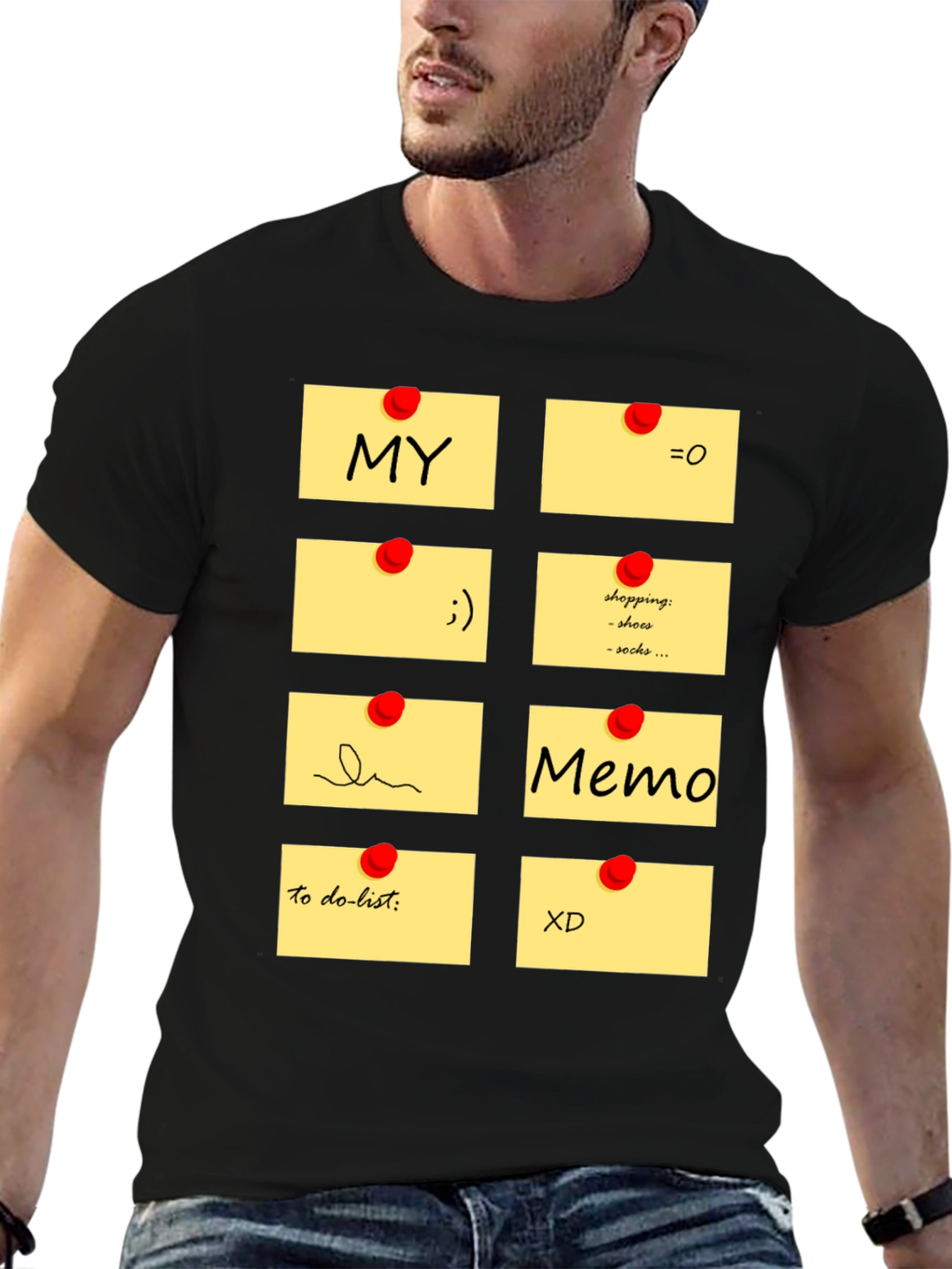 Memo Pad Graphic T-Shirt - Fun & Functional Style