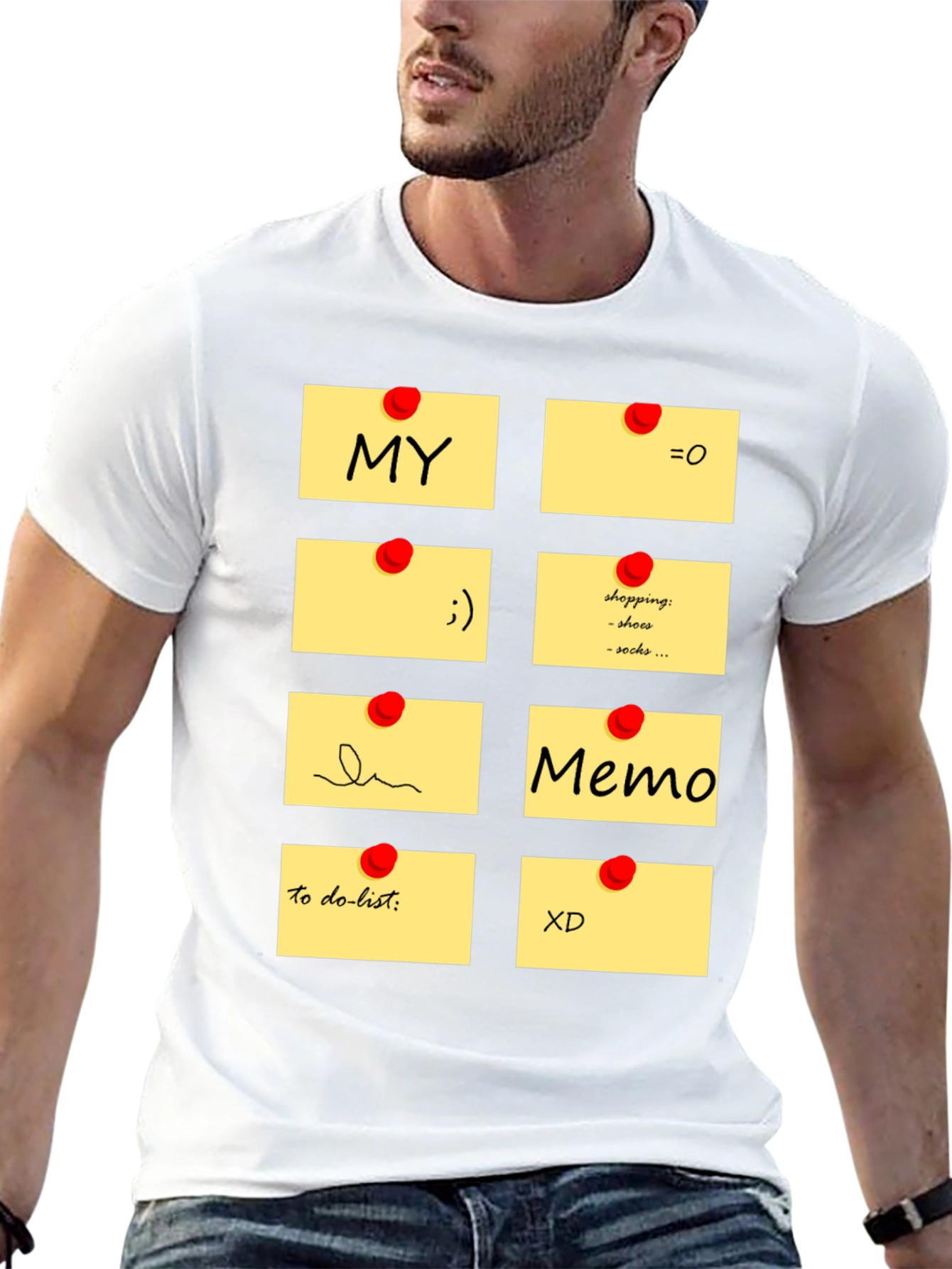 Memo Pad Graphic T-Shirt - Fun & Functional Style