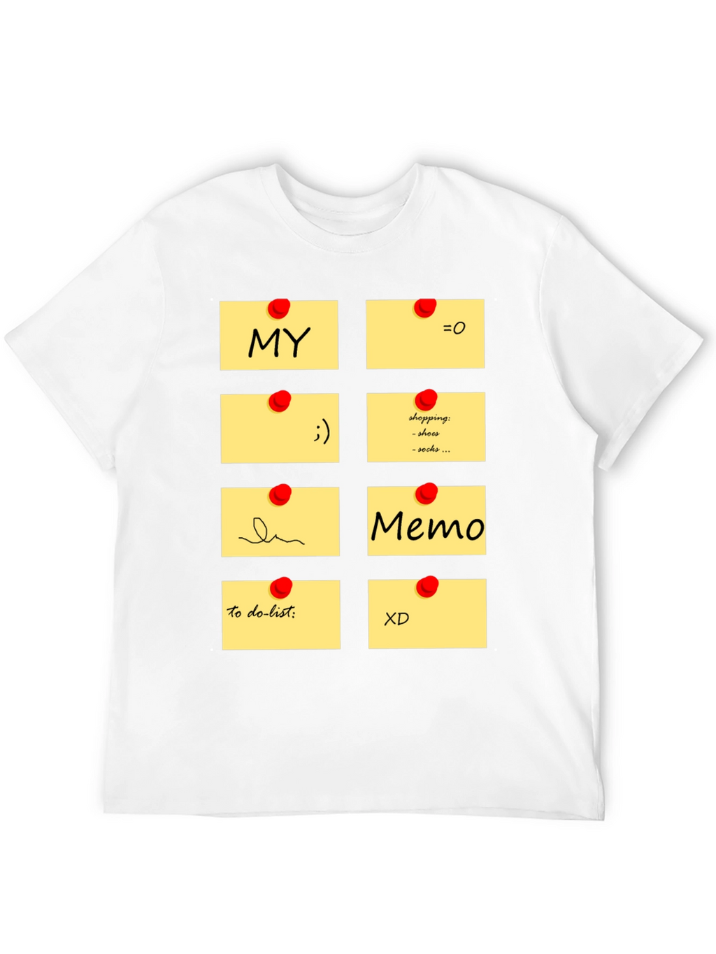 Memo Pad Graphic T-Shirt - Fun & Functional Style