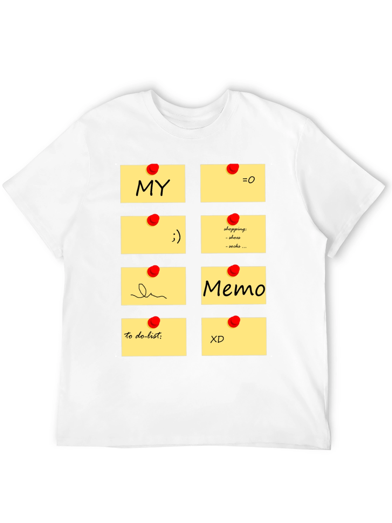 Memo Pad Graphic T-Shirt - Fun & Functional Style