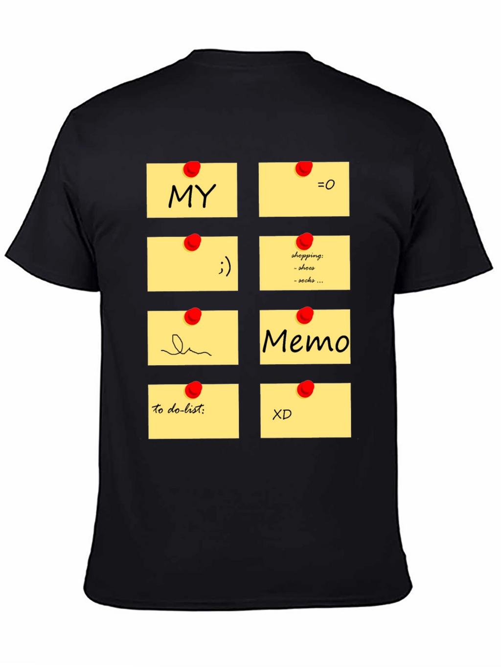 Memo Pad Graphic T-Shirt - Fun & Functional Style