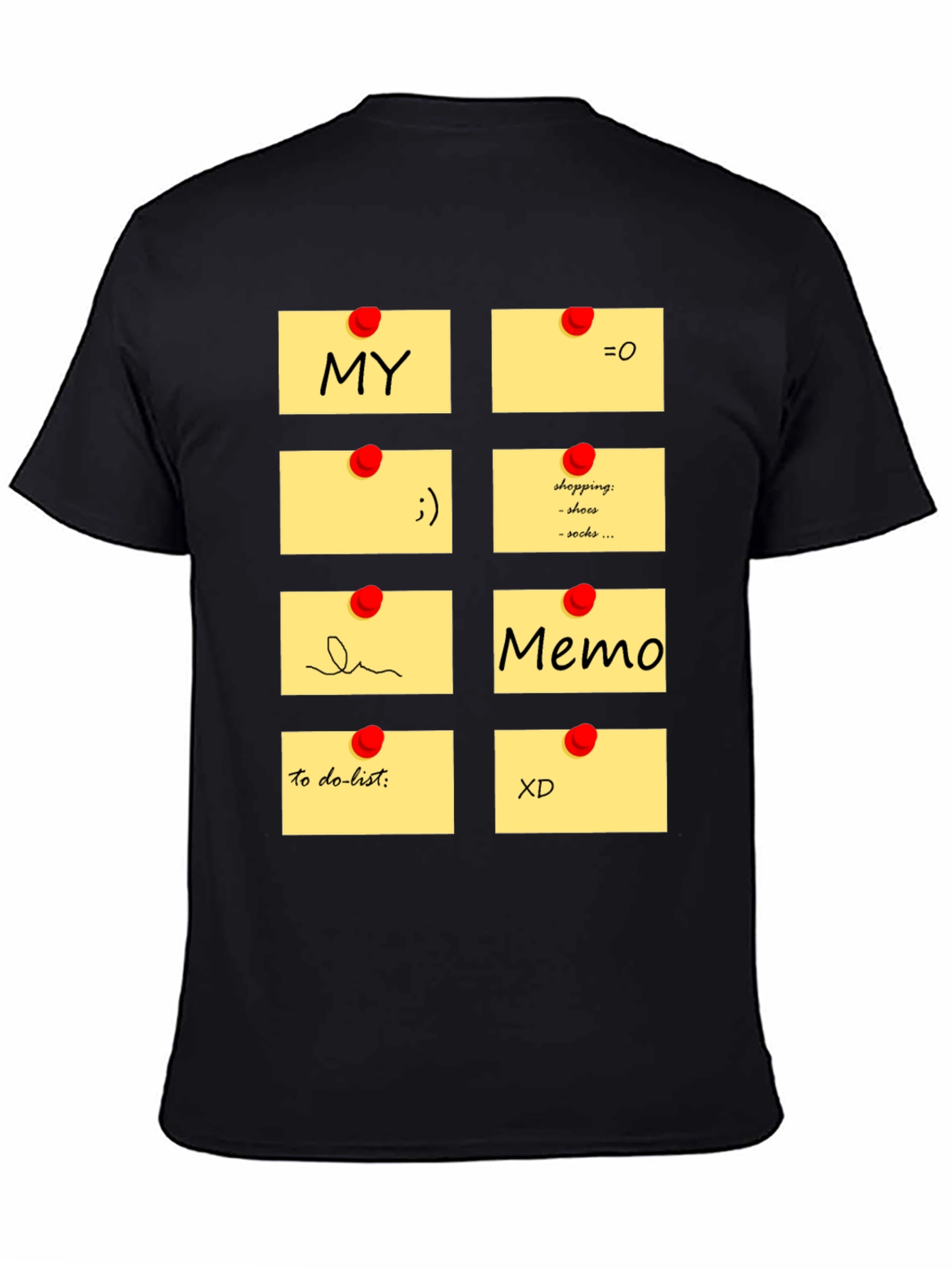 Memo Pad Graphic T-Shirt - Fun & Functional Style