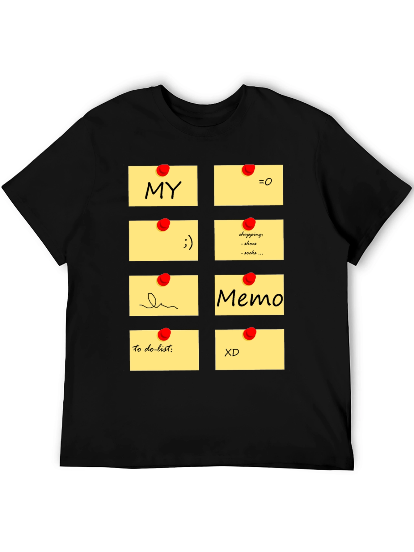 Memo Pad Graphic T-Shirt - Fun & Functional Style