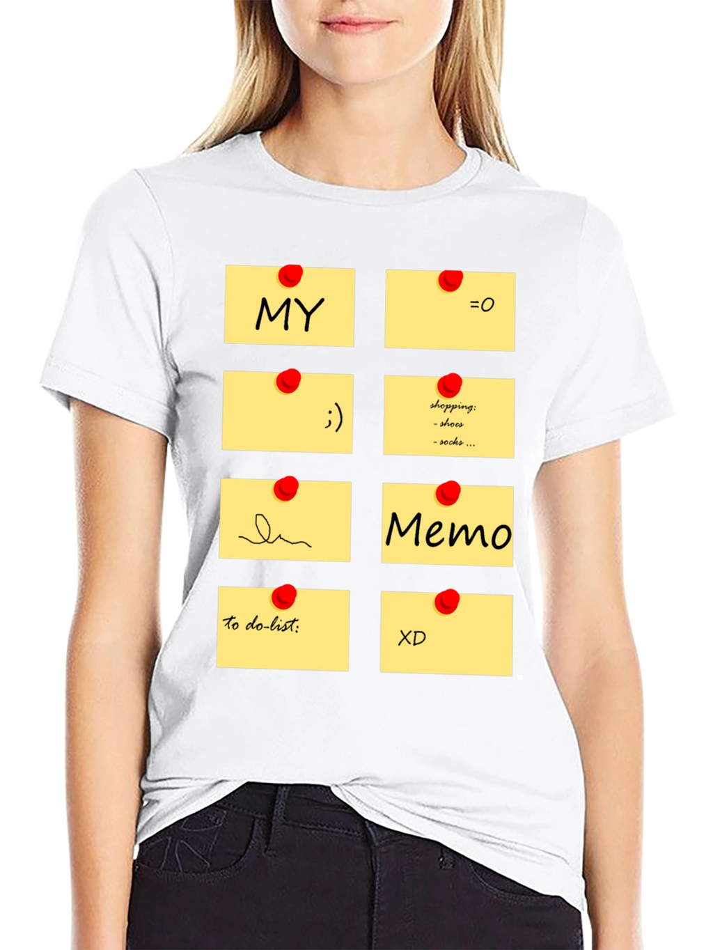 Memo Pad Graphic T-Shirt - Fun & Functional Style