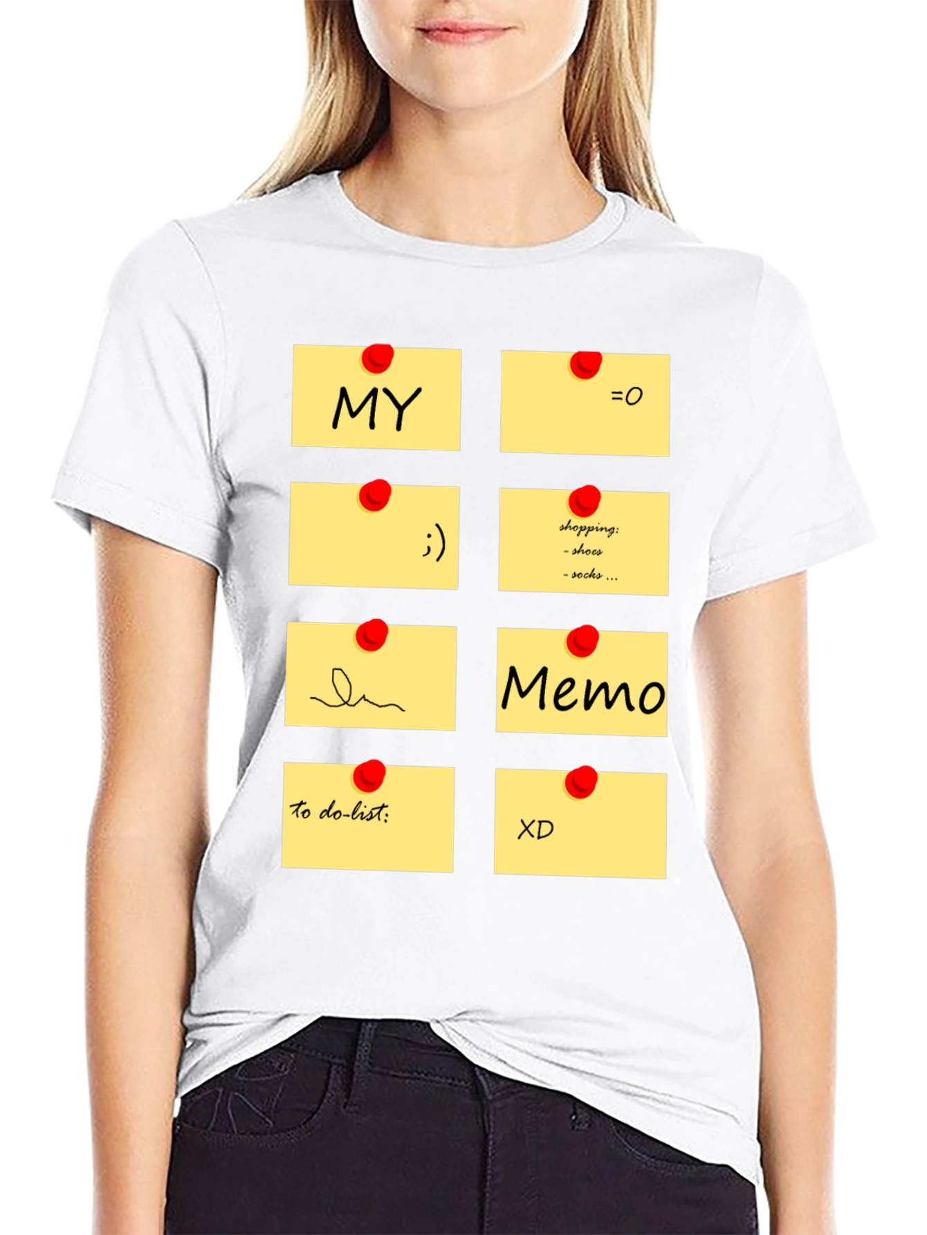 Memo Pad Graphic T-Shirt - Fun & Functional Style