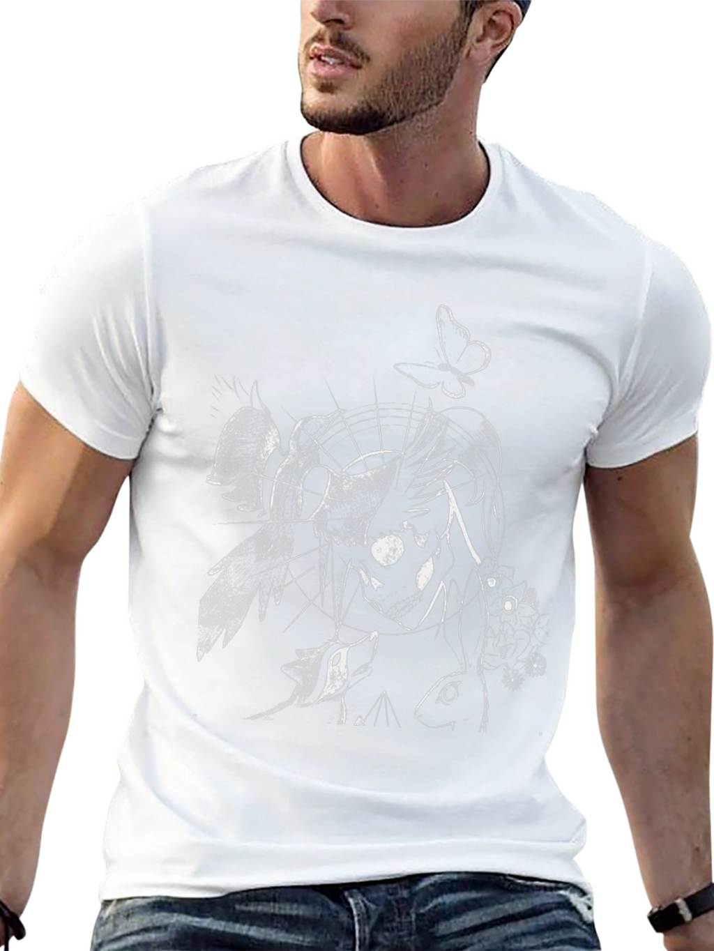 Artistic Black Graphic Tee