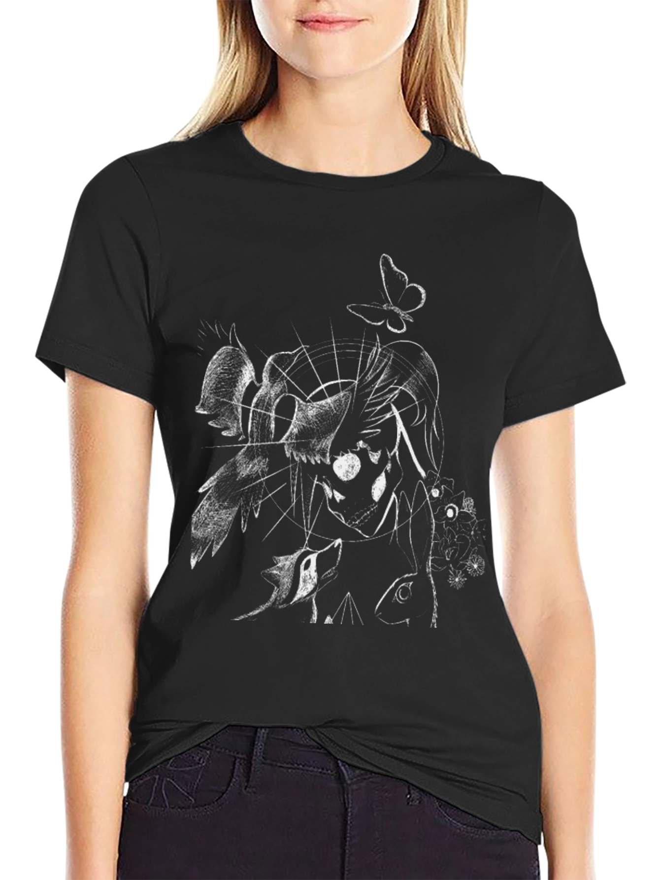 Artistic Black Graphic Tee