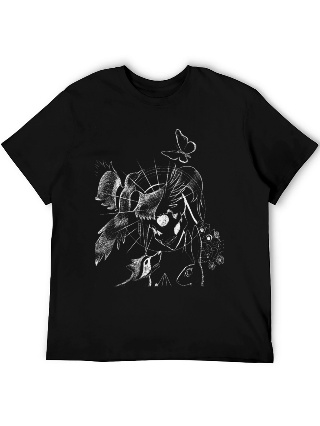Artistic Black Graphic Tee
