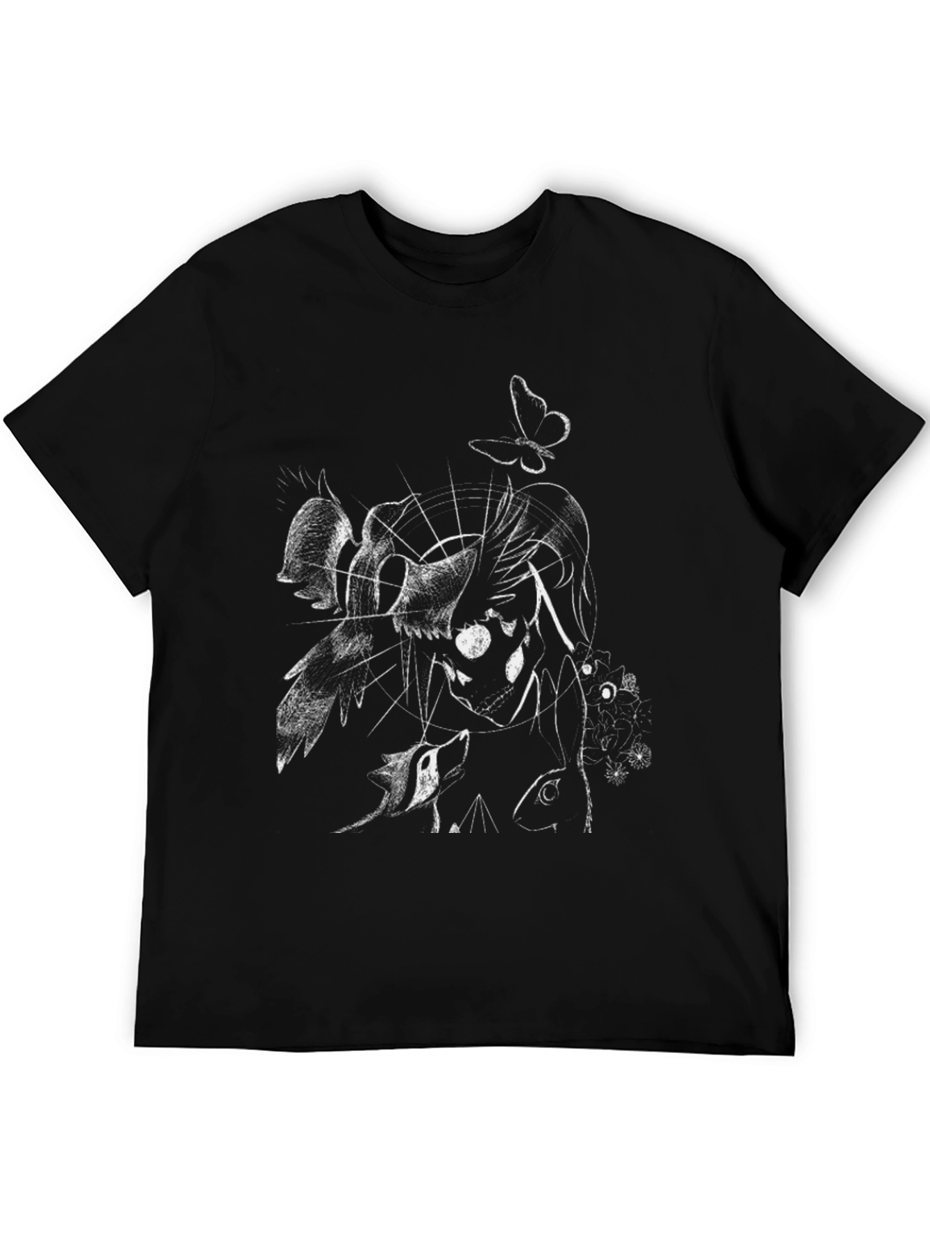 Artistic Black Graphic Tee