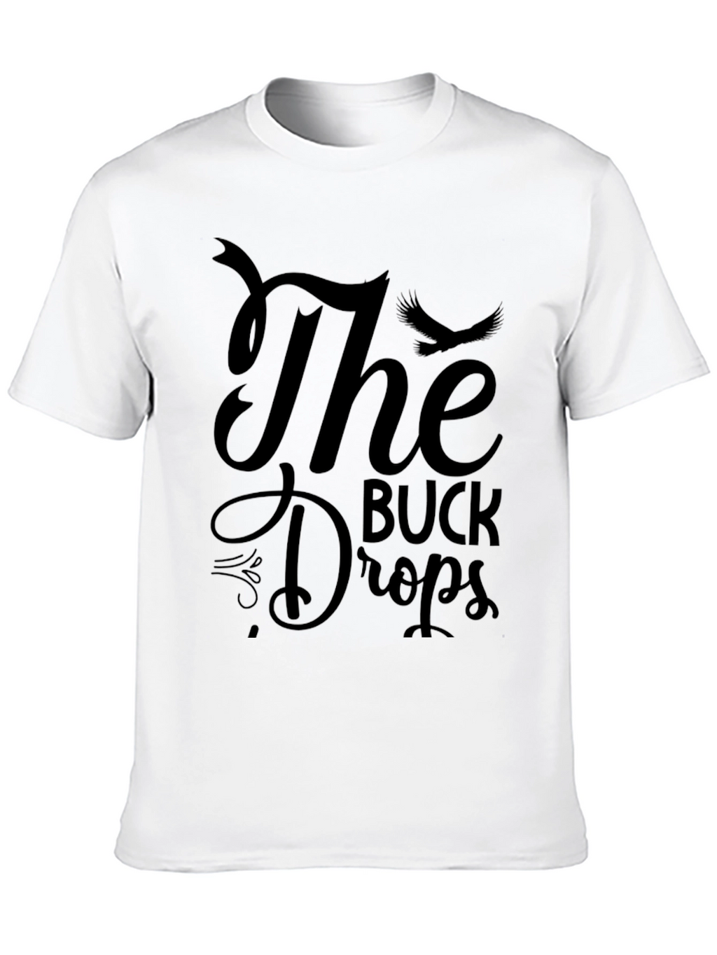 The Buck Drops Graphic Tee - Black